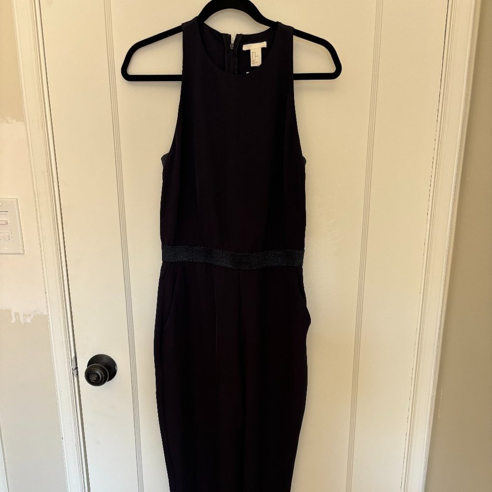 Never Worn w/ Tags - Long Navy Blue Jumpsuit (Semi-Formal or Business)